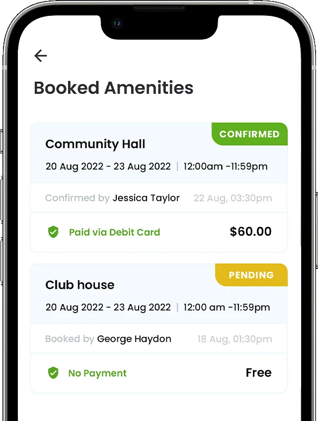 Facilities Booking Feature of JiranKu Mobile App