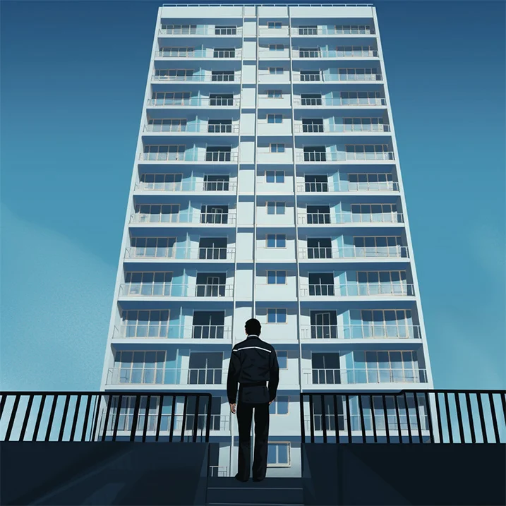 Security of a condominium.
