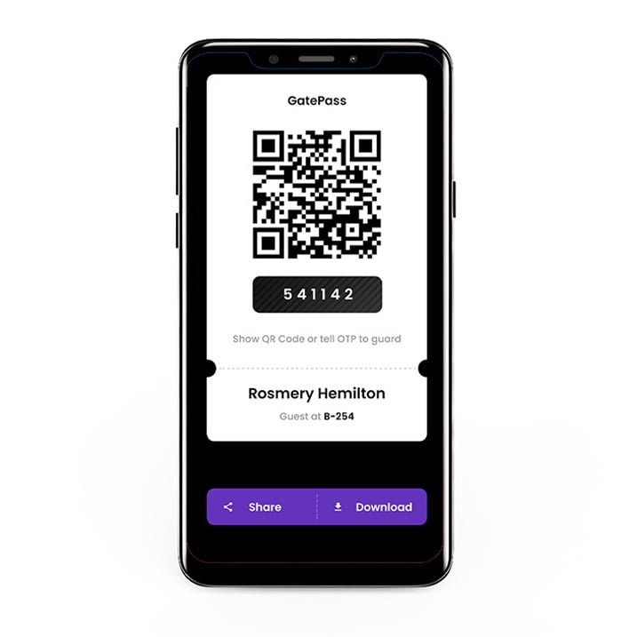 App Demonstration of Visitor Management Feature