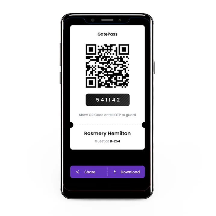 App Demonstration of Visitor Management Feature