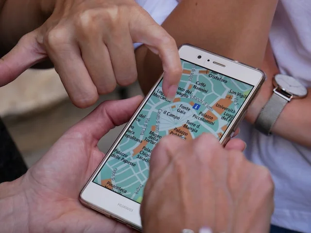 Using property app to search properties.