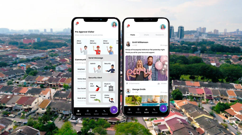 Community Living in Malaysia through Resident Apps